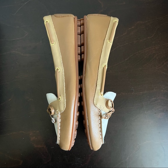 Sperry Top-Sider Cognac & Sand Jordan Leather Boat Shoes, Size 7.5 M - Picture 4 of 9